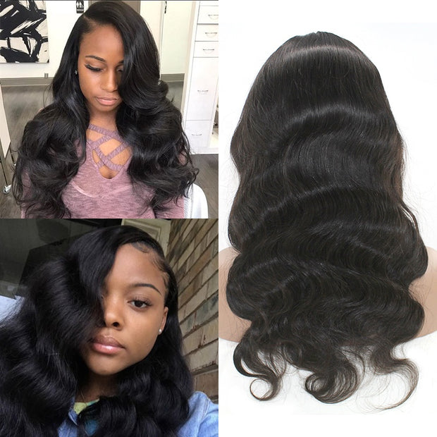 Body Wave 13X4 Virgin Human Hair Lace Front Wigs