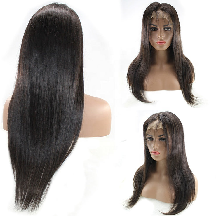 Straight 13x4  Virgin Human Hair Lace Front Wigs