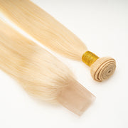 613 Blonde Straight Hair bundles